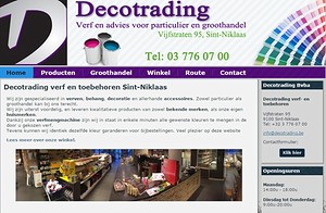 website voor verfwinkel in Sint-Niklaas