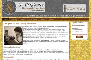 website voor een kapster aan huis in Ingelmunster