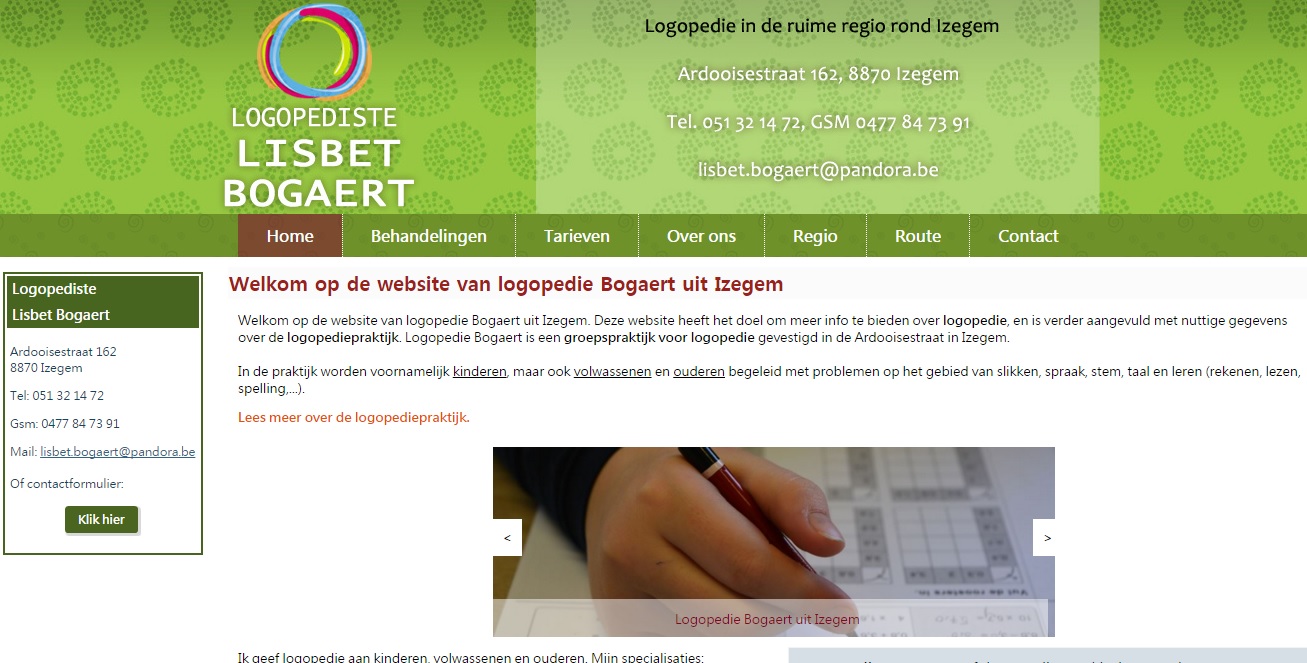 webdesign logopedie bogaert izegem